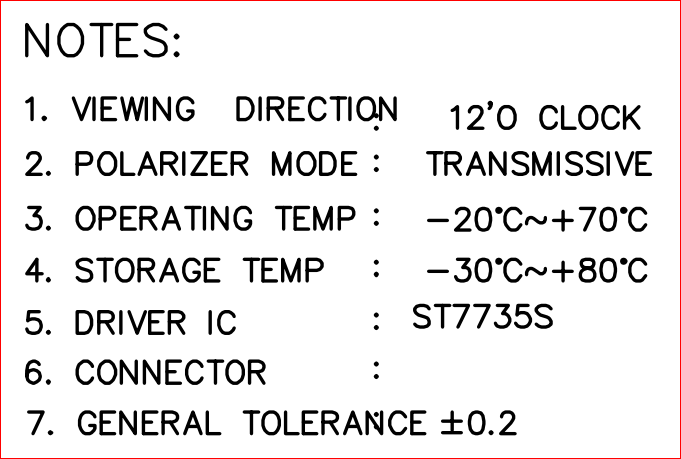 lcd spec
