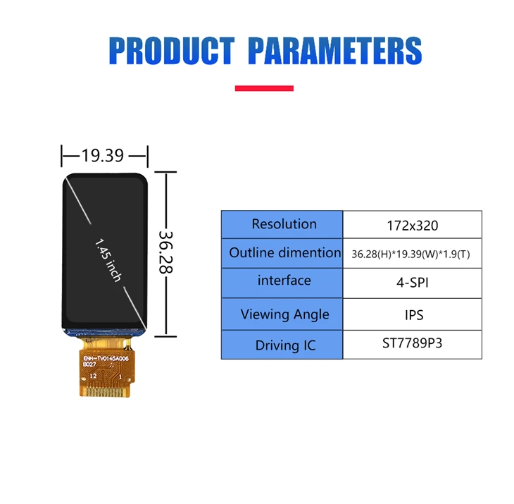 1.45 Inch TFT LCD Module best