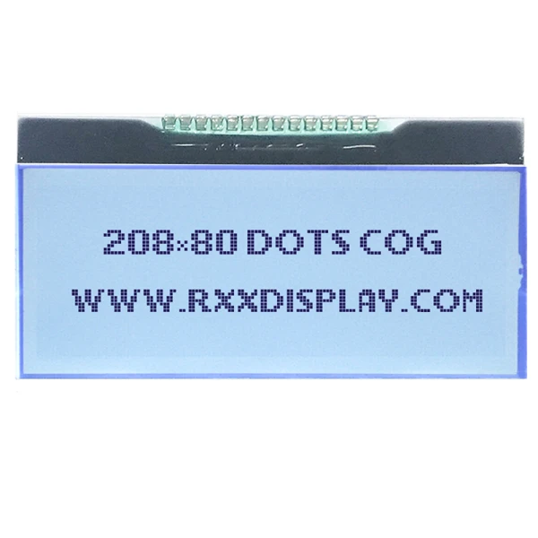 208x80 গ্রাফিক মনোক্রোম এলসিডি ডিসপ্লে